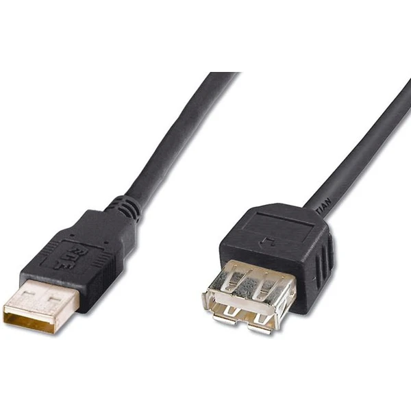 PremiumCord USB-A/USB-A predlžovací kábel 0,2m čierny - Káble a redukcie - Hlavný obrázok