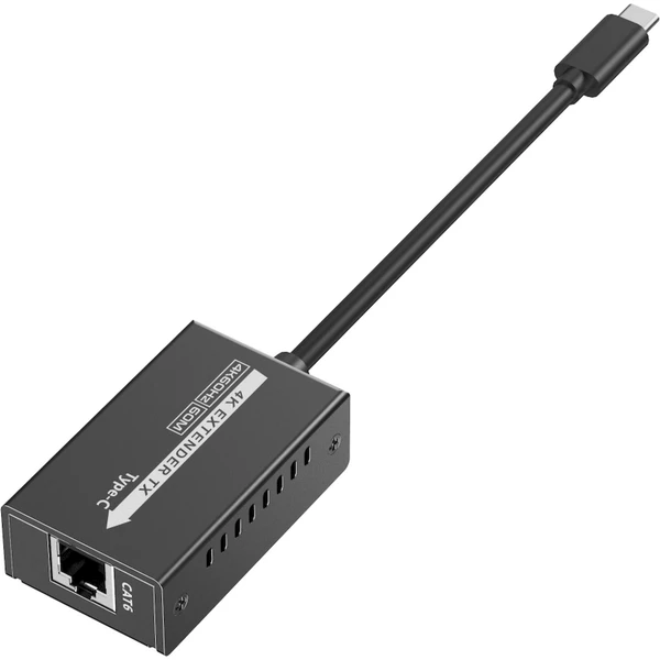 PremiumCord USB-C na HDMI extender cez patch kábel Cat5e/6/6a 4K@60Hz na 60m - Ostatné - Obrázok QAPF000K01