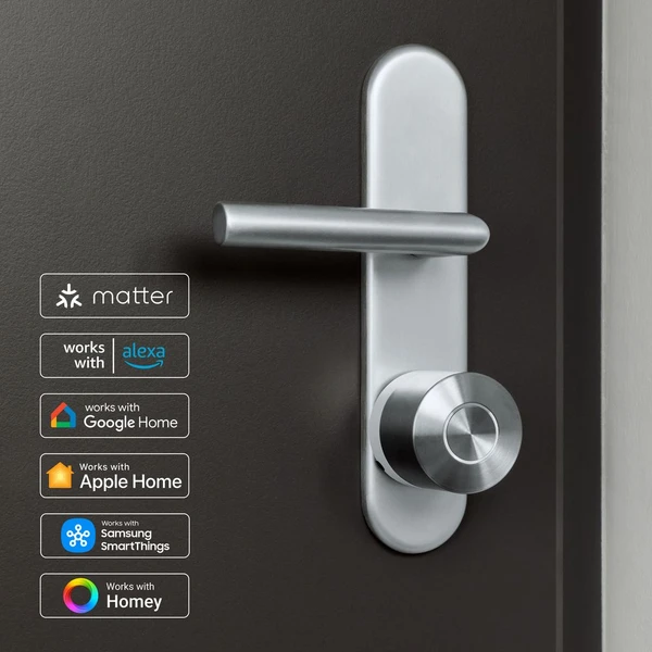 NUKI Smart Lock Ultra šikovný zámok s podporou Matter strieborný - Inteligentné zámky - Obrázok QBUC000K01