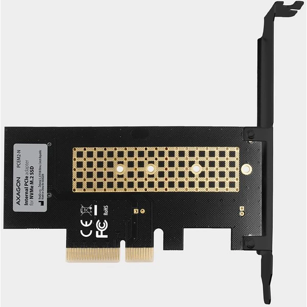 AXAGON PCEM2N PCIe x4 M.2 NVMe Mkey slot adaptér - Radiče - Obrázok QC7HF00101