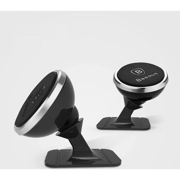 Baseus 360 držák do auta s magnetom na palubnú dosku strieborný - Držiaky - Obrázok QC9R000K01
