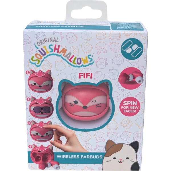 Lazerbuilt Spin TWS slúchadlá Squishmallows - Fifi - Slúchadlá - Obrázok QCBG000K01
