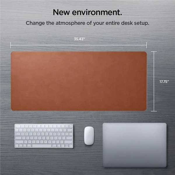 Spigen DeskPad LD302 podložka hnedá - Podložky - Obrázok QCC5000L01
