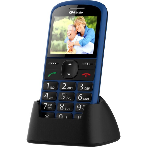 E-shop CPA Halo 21 Senior modrý s nabíjacím stojanom