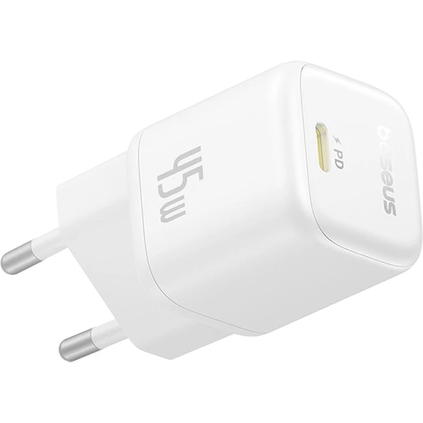 Rýchlonabíjačka do siete Baseus PicoGo GaN 45W USB-C PD biela - Nabíjačky - Obrázok QDGE000L01