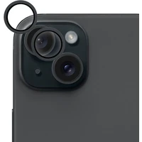 Epico hliníkové ochranné sklo na šošovky fotoaparátu pre iPhone 15/15 Plus čierna - Ochranné fólie a sklo