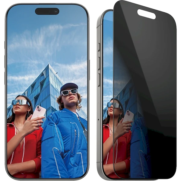 PanzerGlass® Privacy Apple iPhone 16 Pro s inštalačným rámčekom - Ochranné fólie a sklo - Hlavný obrázok