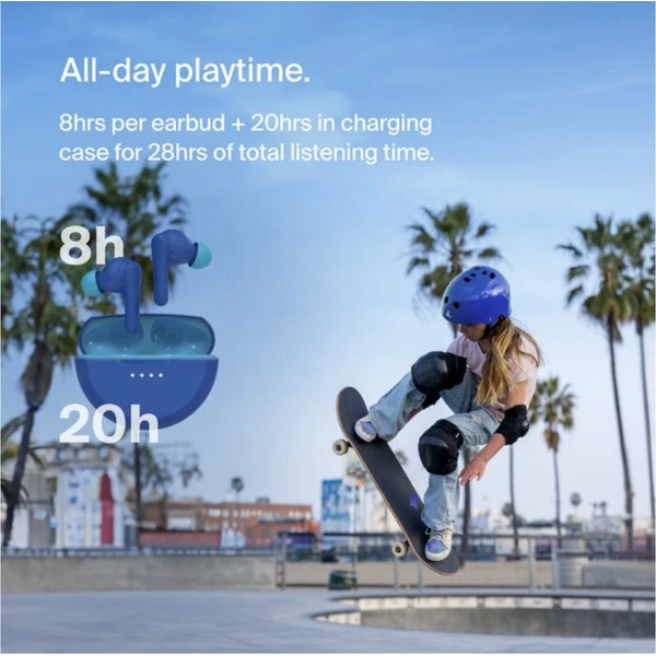 Belkin SOUNDFORM™ Nano 2 detské bezdrôtové slúchadlá modrá - Slúchadlá - Obrázok QECF000O01