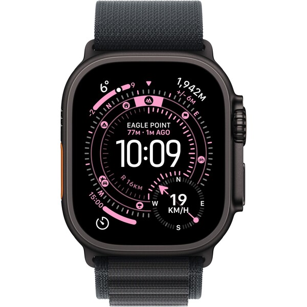 E-shop Apple Watch Ultra 3 (2025) 49mm Čierny titán s čiernym alpským ťahom S