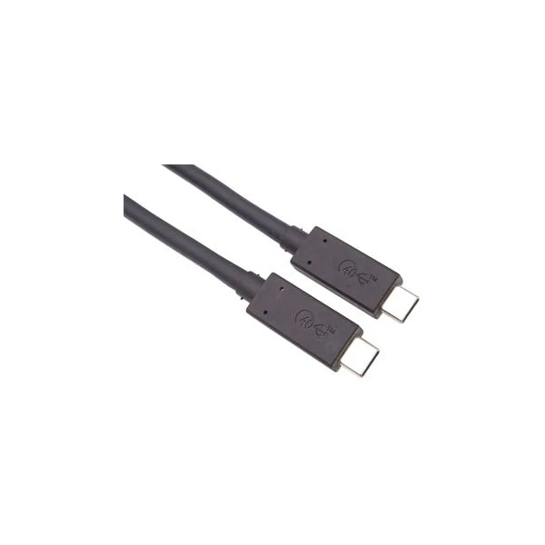 PremiumCord USB4 40Gbps 8K@60Hz 100W Thunderbolt 3 kábel 0,5m čierny - Káble a redukcie - Hlavný obrázok