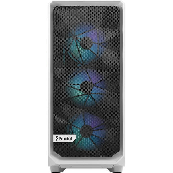 Fractal Design Meshify 2 Compact RGB TG skriňa biela - Počítačové skrine - Obrázok QF84000601