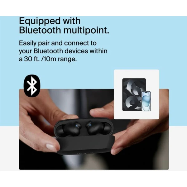 Belkin SOUNDFORM™ Rhythm bezdrôtové slúchadlá čierna - Slúchadlá - Obrázok QFCF000O01