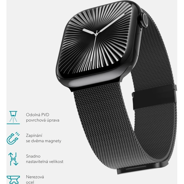 Epico Watch Strap milánsky ťah 42/44/45/46/49mm vesmírne šedý - Remienky - Obrázok QFJL000K01