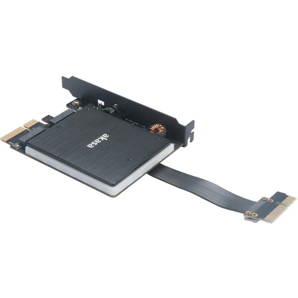 Akasa duálny RGB adaptér M.2 SSD do PCIe x4 (AK-PCCM2P-04) - Radiče - Obrázok QG6X600301