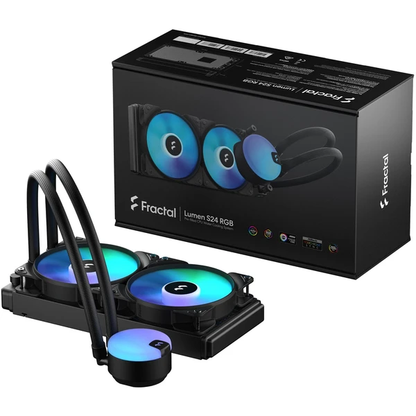 Fractal Design Lumen S24 v2 RGB vodné chladenie - Chladiče - Obrázok QGH8G00101