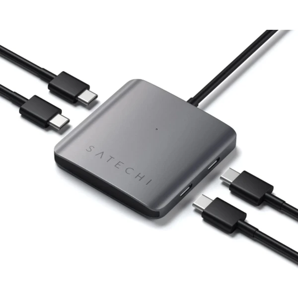 Satechi 4-PORT USB-C Hub (4xUSB-C až 5 Gbps) - vesmírne šedý - USB huby - Obrázok QH6NF00101
