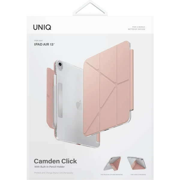 UNIQ Camden Click puzdro iPad Air 13" (2024-2026) ružové - Puzdra - Obrázok QHD5000O01