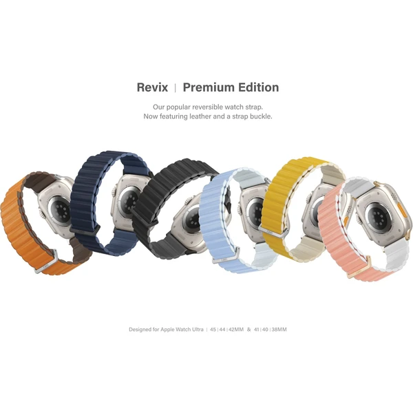 UNIQ Revix Premium Edition remienok pre Apple Watch 49/46/45/44/42mm Blush (ružový/biely) - Remienky - Obrázok QHM6000601