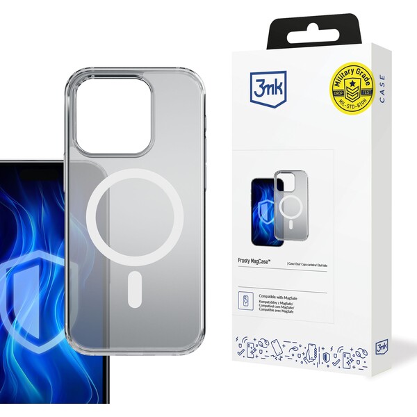 3mk ochranný kryt Frosty MagCase pre Apple iPhone 16 Pro Max biela