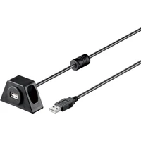 PremiumCord USB-A/USB-A predlžovací kábel s konektorom na priskuovanie 1,2 m čierny - Káble a redukcie