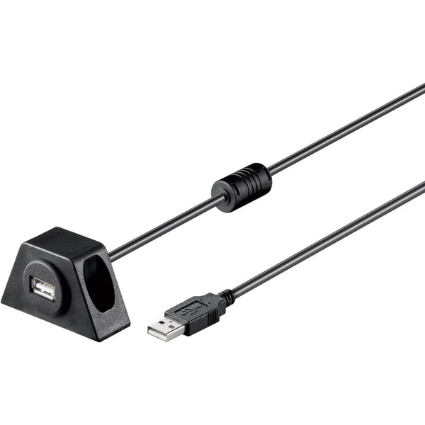 PremiumCord USB-A/USB-A predlžovací kábel s konektorom na priskuovanie 1,2 m čierny - Káble a redukcie - Hlavný obrázok