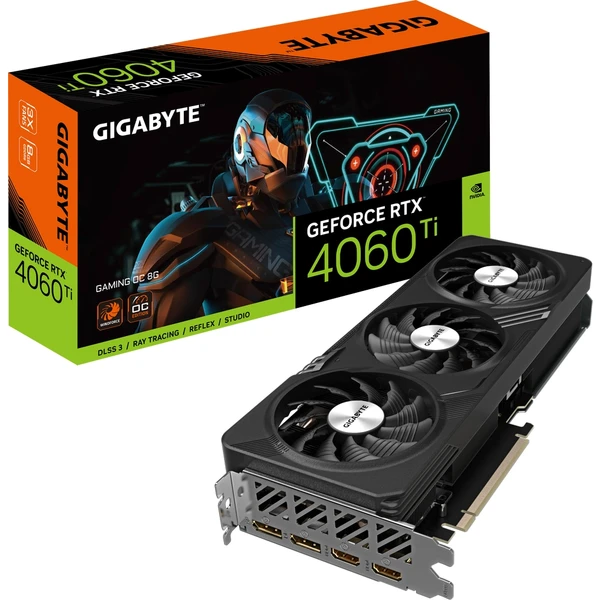 Gigabyte NVIDIA Geforce RTX 4060 Ti Gaming OC 8G DLSS 3 - Grafické karty - Obrázok QHY3G00101