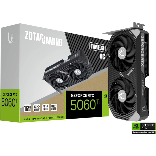 ZOTAC NVIDIA GeForce RTX 5060 Ti Twin Edge OC - Grafické karty - Obrázok QILI000K01
