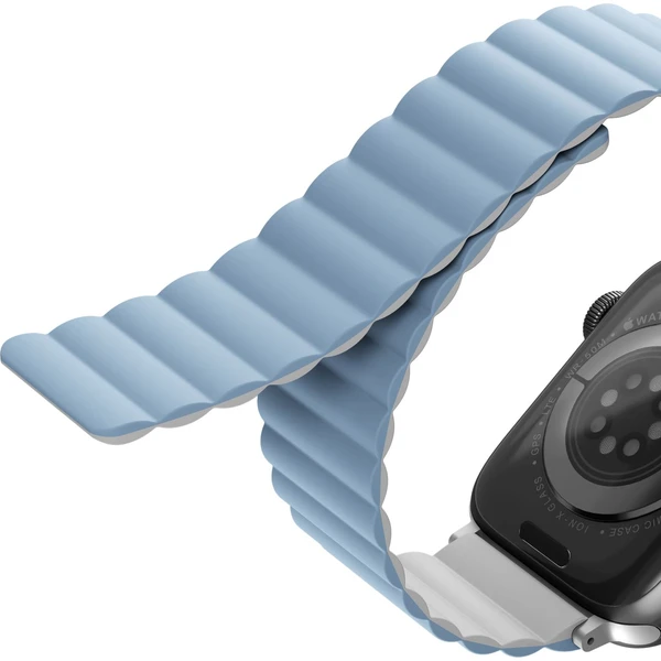 UNIQ Revix obojstranný remienok pre Apple Watch 49/46/45/44/42mm Arctic (biely/modrý) - Remienky - Obrázok QJM6000601