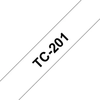 Brother TC201 páska čierna na bielom 12 mm - Pásky pre štítkovače
