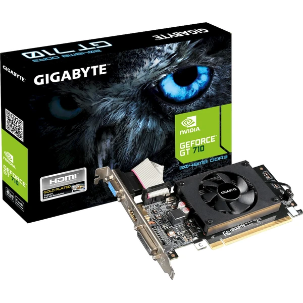GIGABYTE NVIDIA GeForce GT 710 Ultra Durable 2 2GB - Grafické karty - Obrázok QKDI000K01