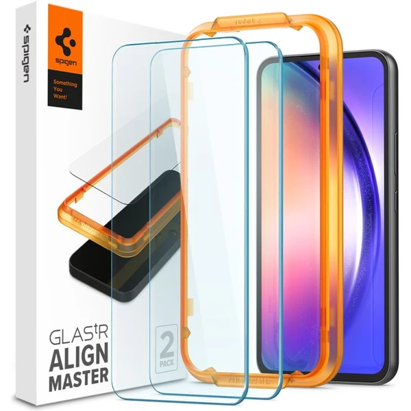 Spigen AlignMaster 2 Pack tvrdené sklo Samsung Galaxy A54 5G - Ochranné fólie a sklo - Hlavný obrázok