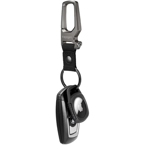 Spigen Rugged Armor Apple AirTag čierne - Puzdra - Obrázok QLPGF00101