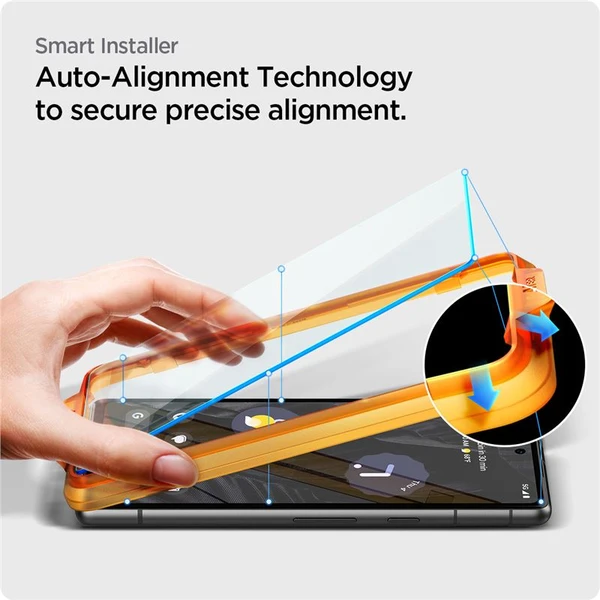 Spigen Glass AlignMaster 2 Pack tvrdené sklo pre Google Pixel 7a číre - Ochranné fólie a sklo - Obrázok QMV1000701