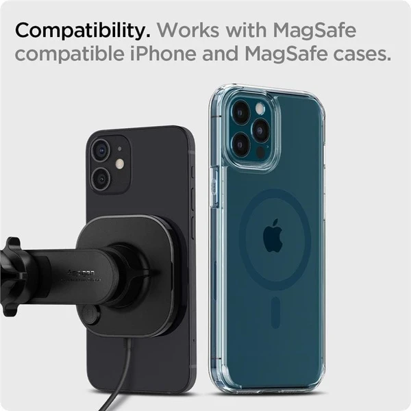Spigen OneTap MagSafe Car Mount (ITS12W) držiak do auta čierny - Držiaky - Obrázok QNK0000N01