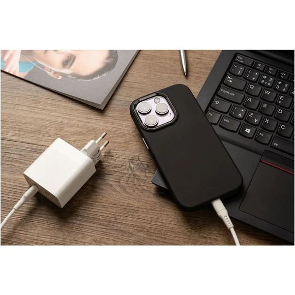 FIXED MagFlow s podporou Magsafe Apple iPhone 15 Pro Max čierny - Puzdra - Obrázok QNKS100501