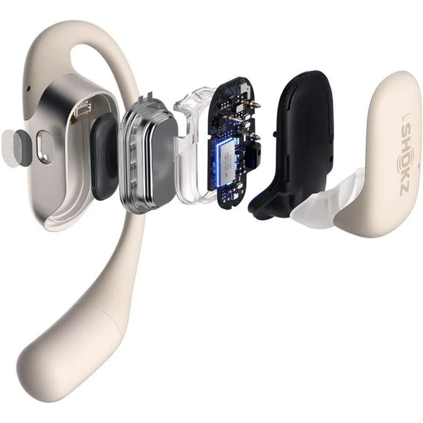 Shokz OpenFit Bluetooth slúchadlá béžové - Slúchadlá - Obrázok QNV6G00101