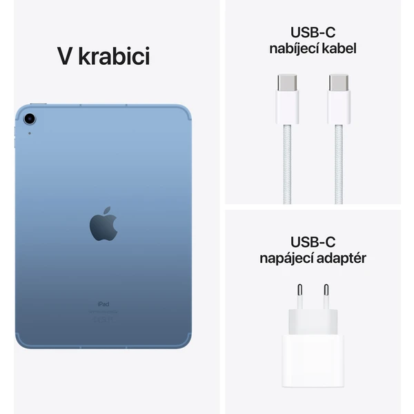 Apple iPad 10,9" 64GB Wi-Fi + Cellular modrý (Kategória C) - Tablety - Obrázok QO0I300401