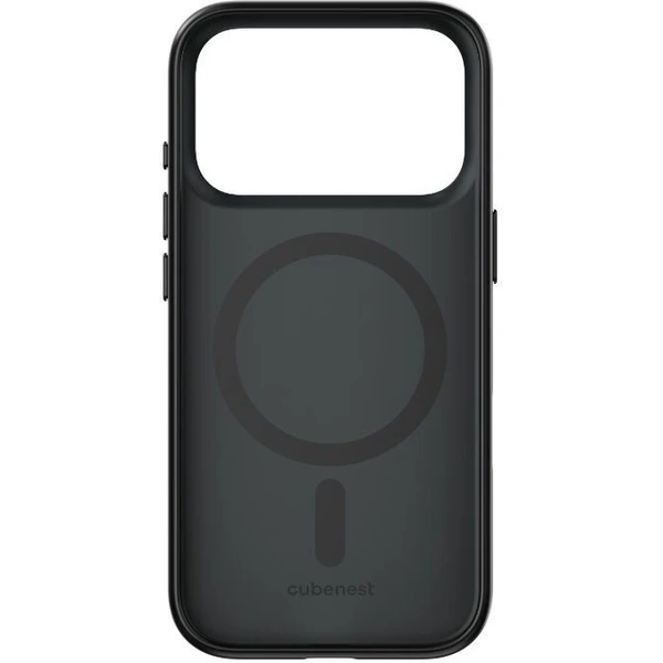 Cubenest Matte MagSafe kryt iPhone 17 Pro čierny - Puzdra - Obrázok QPBK000K01