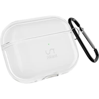 iWant AirPods Pro 3 transparentné púzdro biele - Puzdra