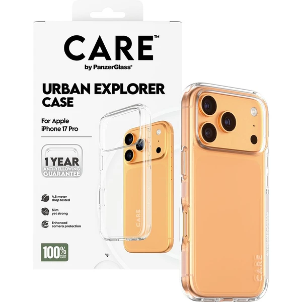 PanzerGlass® CARE Urban kryt Apple iPhone 17 Pro číry - Puzdra - Obrázok QPEH000K01