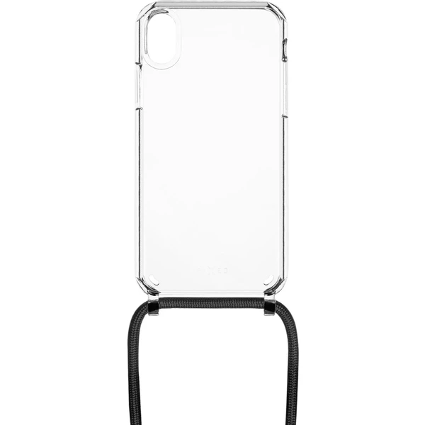 FIXED Pure Neck kryt s čiernou šnúrkou na krk pre Apple iPhone XR - Puzdra - Obrázok QPQ1000601