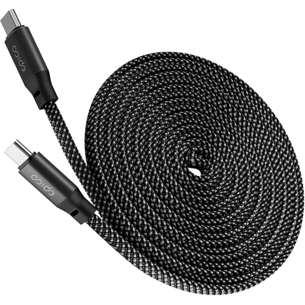 E-shop Epico UltraLink USB-C/USB-C magnetický napájací kábel 240W 1,5m čierny