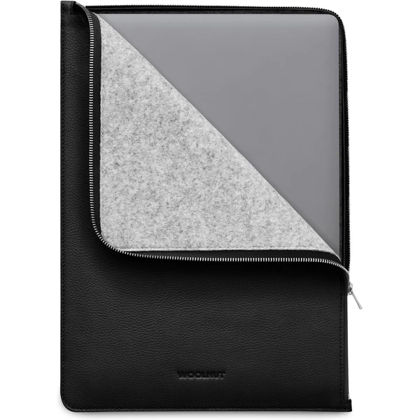 Woolnut Leather Folio kožené puzdro MacBook Air 15" čierne - Puzdra - Hlavný obrázok