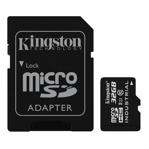 Kingston microSDHC Industrial 32GB 100MB/s UHS-I + SD adaptér