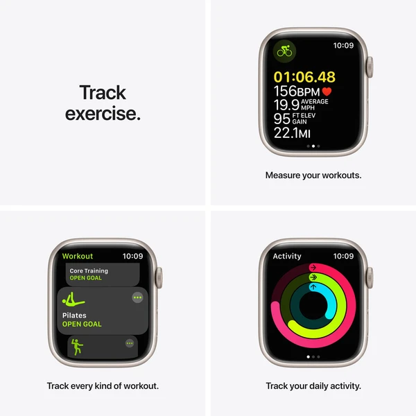 Apple Watch Series 7 45mm hliník (Kategória A) - Inteligentné hodinky - Obrázok QRZZ000501