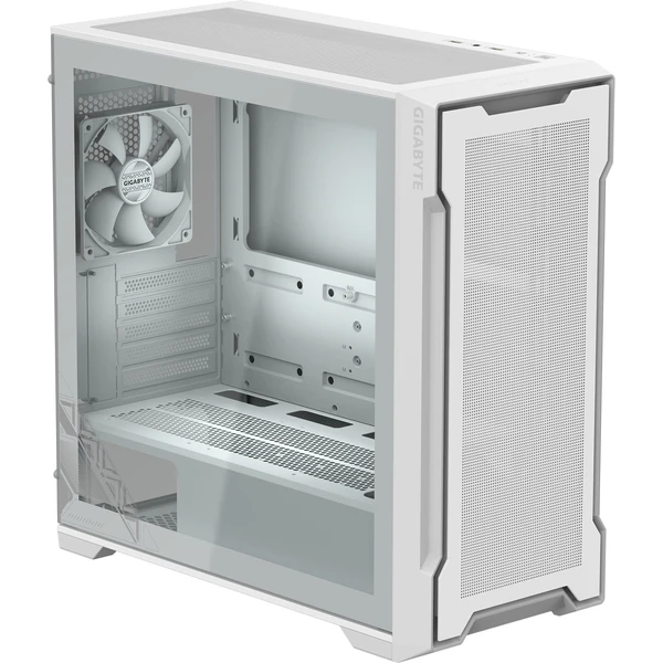 GIGABYTE C102 GLASS ICE biela - Počítačové skrine - Obrázok QS5H000K01