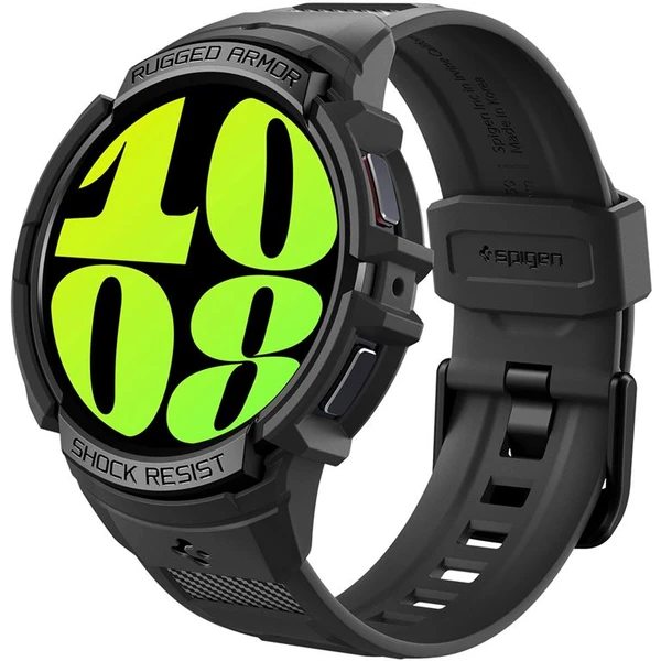 Spigen Rugged Armor Pre púzdro Samsung Galaxy Watch6 44mm čierne - Puzdra - Obrázok QSV3000N01