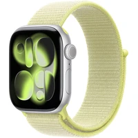 Apple Watch 42/41/40/38mm neónovo žltý prevliekací športový remienok - Remienky