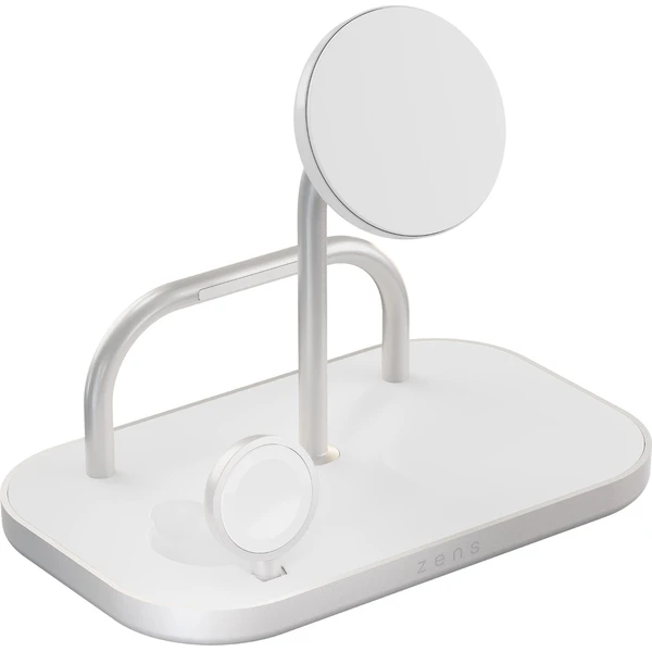ZENS 4-in-1 MagSafe/Qi2 4v1 nabíjacia stanica (60W) strieborná - Nabíjačky - Obrázok QTFL000K01