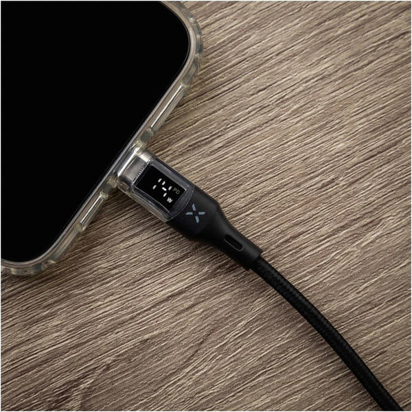 PEVNÝ USB-C/USB-C napájací kábel 100W 1,2m čierny - Káble a redukcie - Obrázok QTM5000J01